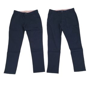 NWT Cat & Jack Girls School Uniform Pants 10 Plus - Two Pack Fighter Pil…